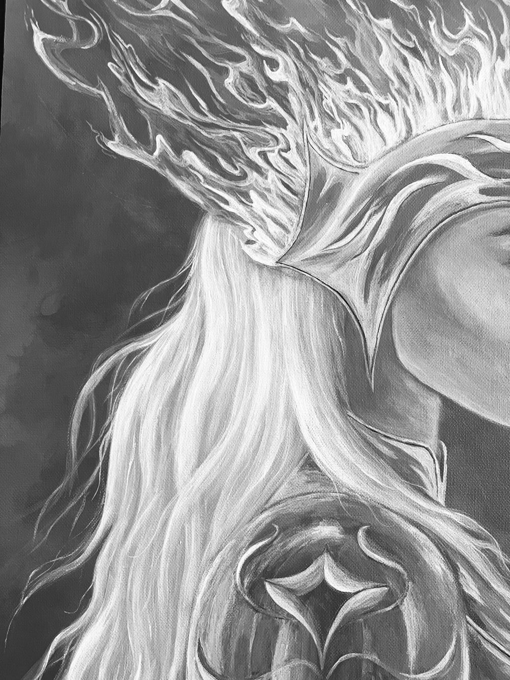 Elle n'aurait pas peur - Peinture originale