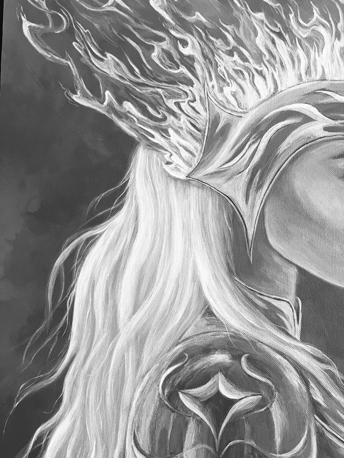 She would not be afraid - Original painting