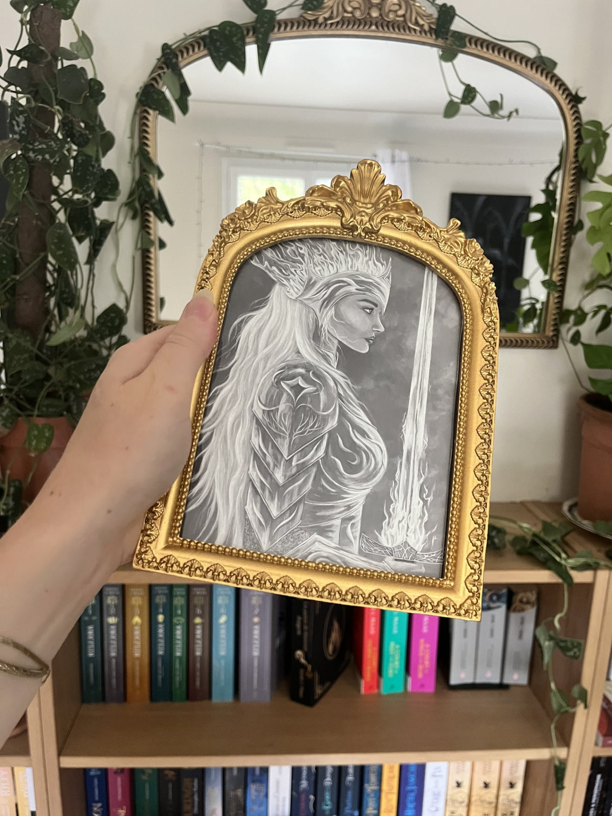 She would not be afraid - Framed print
