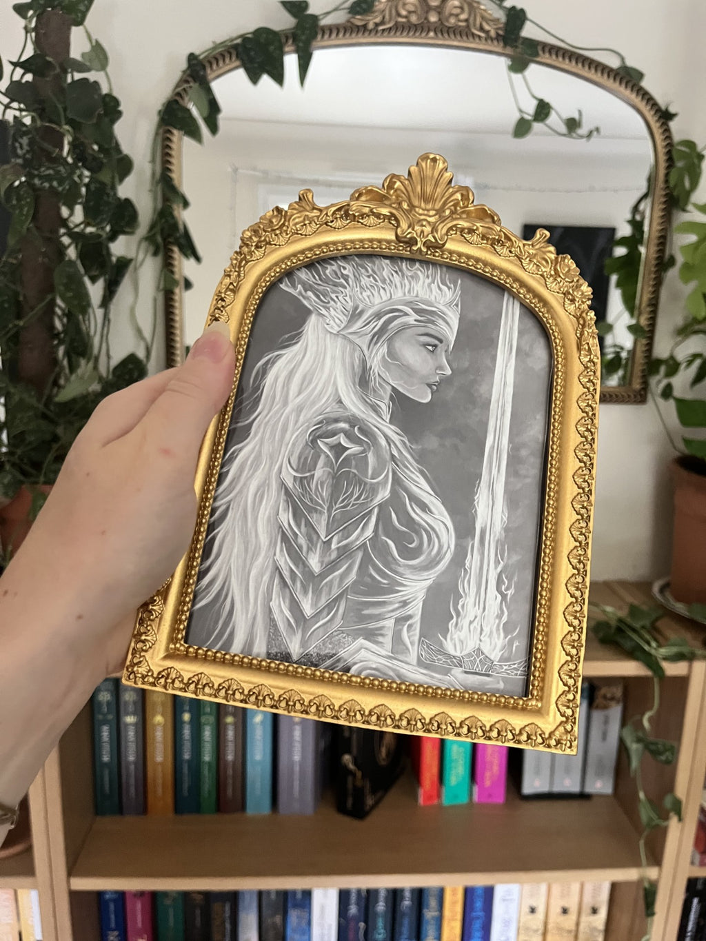 She would not be afraid - Framed print