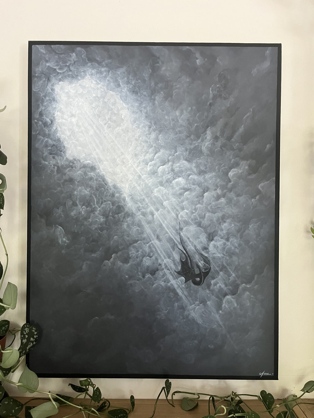 Claimed by the darkness - Original painting