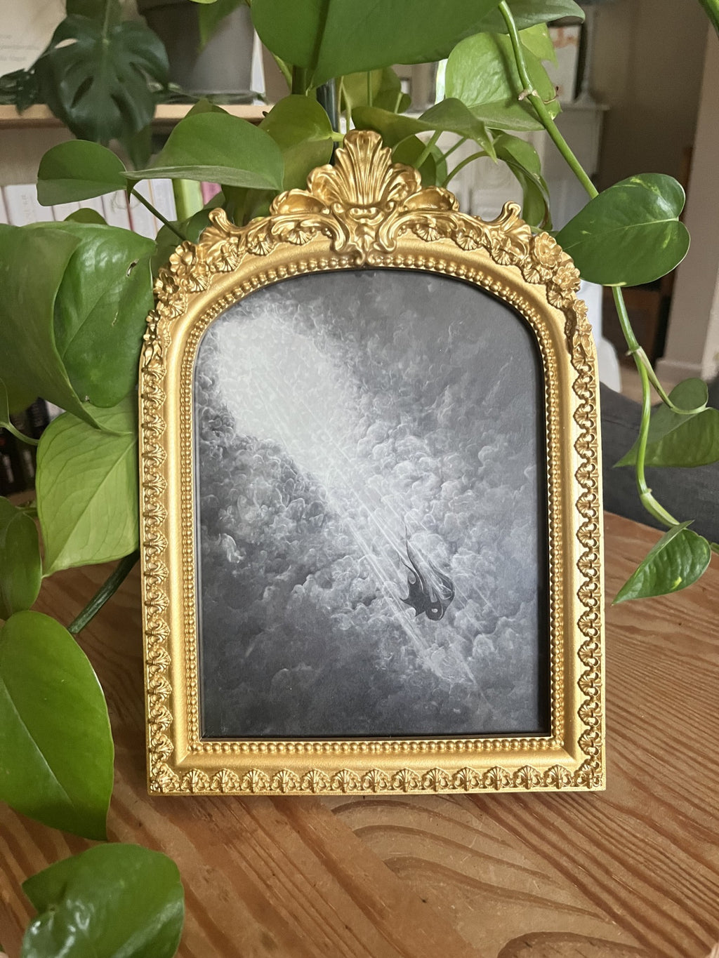 Claimed by the darkness - framed print