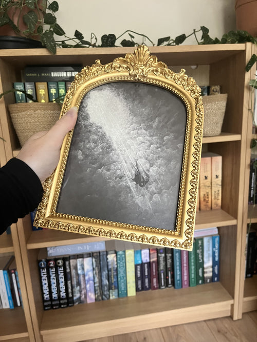 Claimed by the darkness - framed print