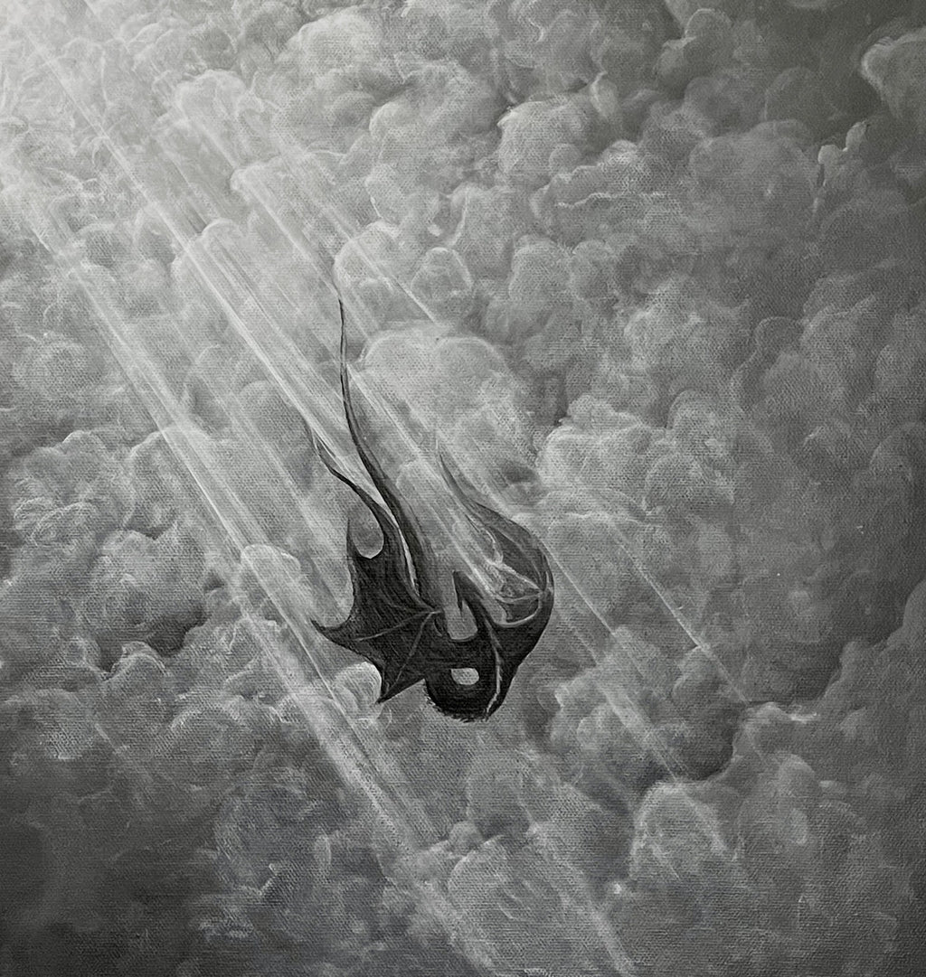 Claimed by the darkness - Original painting