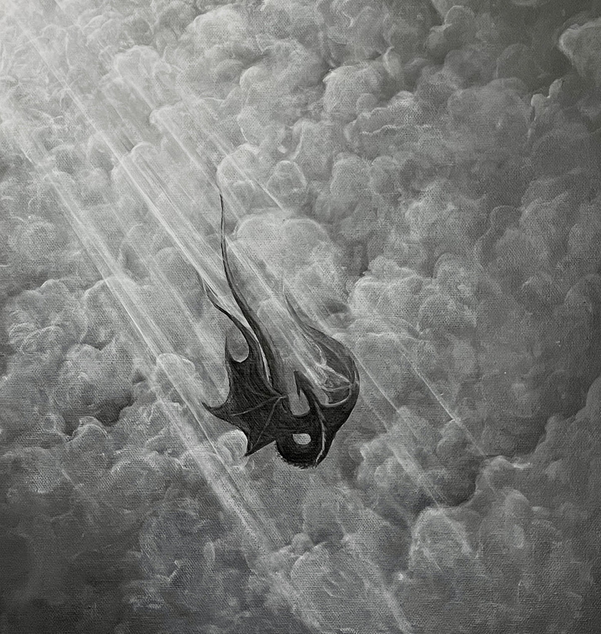 Claimed by the darkness - Original painting
