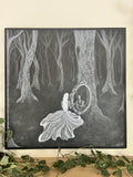Finally, she made peace with her shadows - Original painting