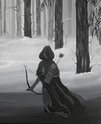 When the hunter becomes the prey - Original painting