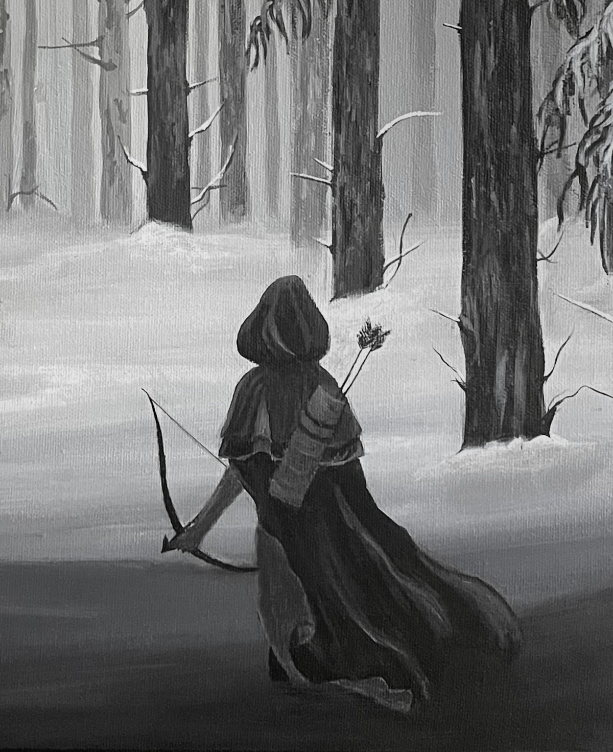 When the hunter becomes the prey - Original painting