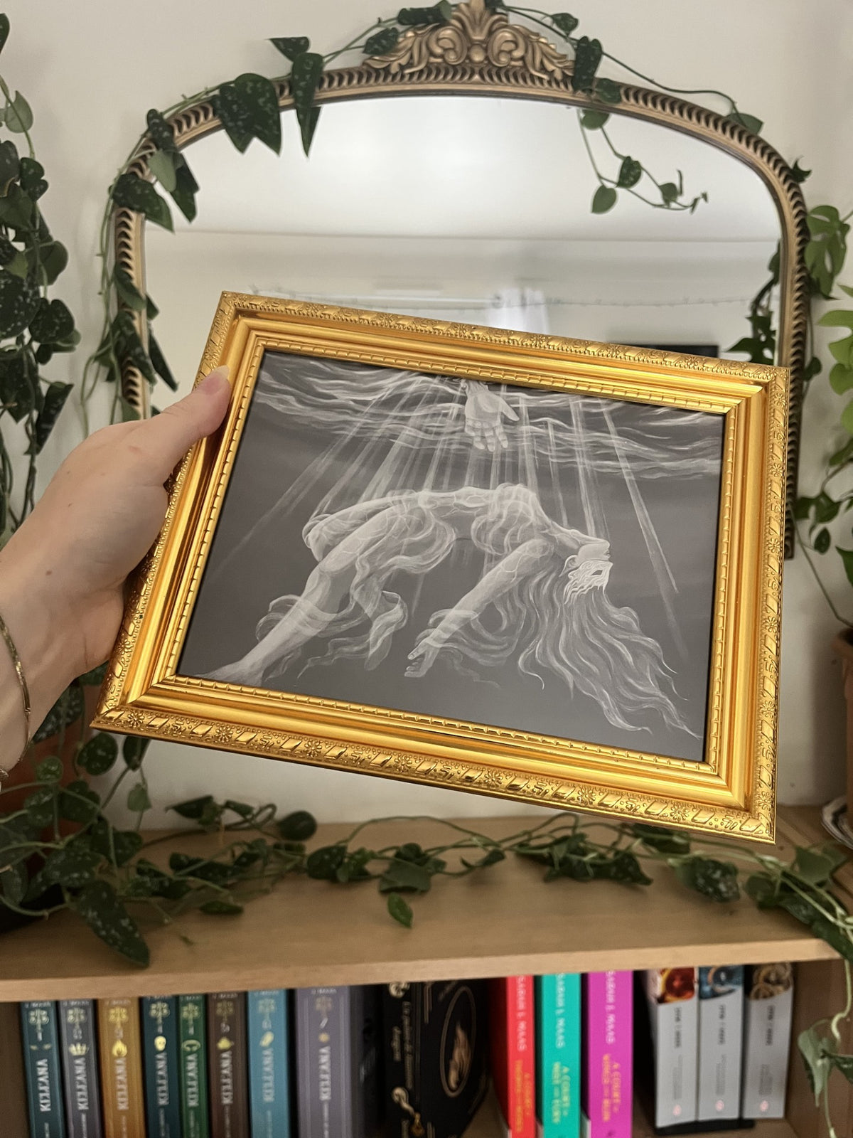 Keep reaching out your hand - Framed print