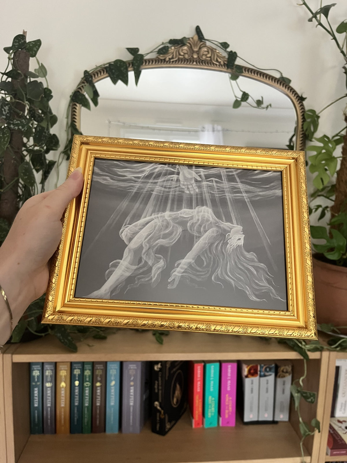 Keep reaching out your hand - Framed print