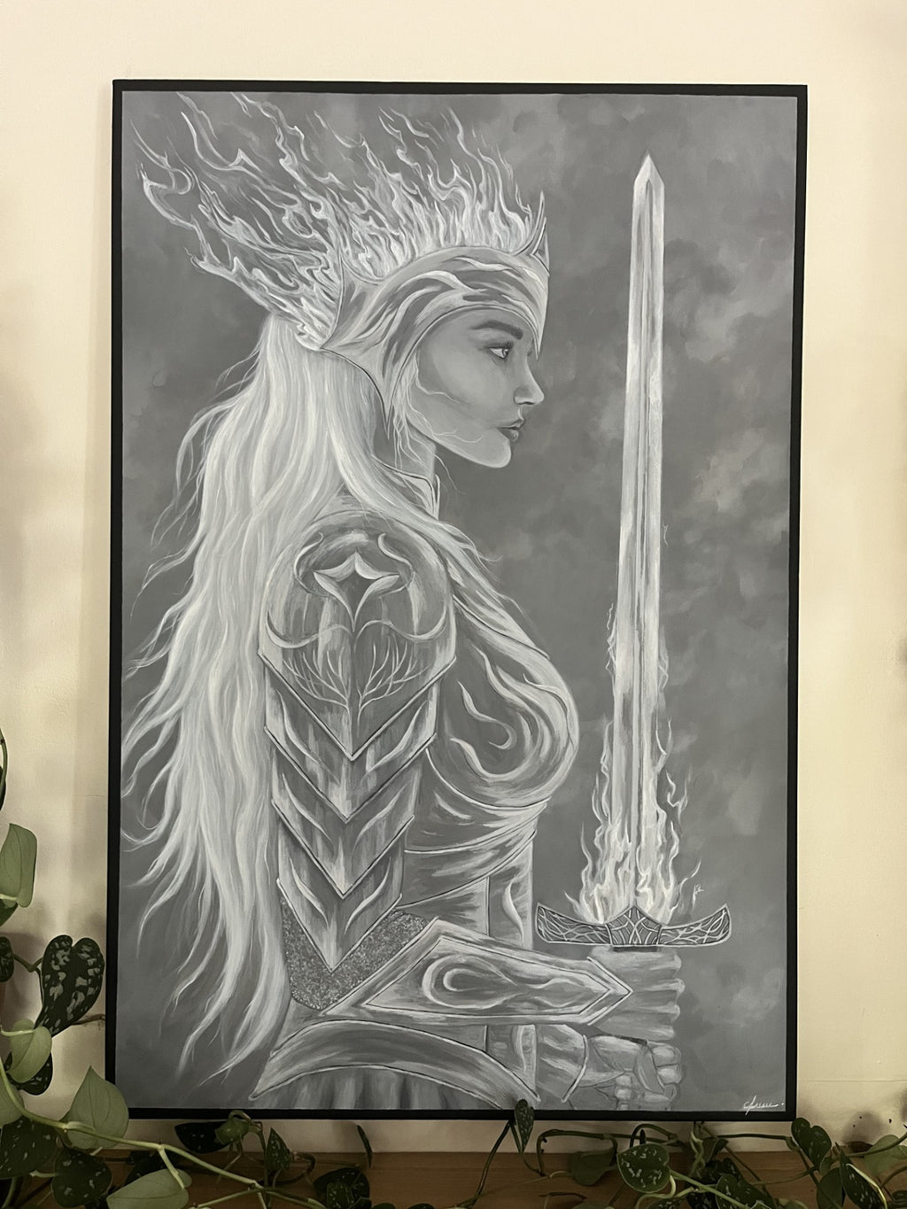 Elle n'aurait pas peur - Peinture originale