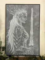 Elle n'aurait pas peur - Peinture originale