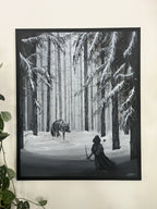 When the hunter becomes the prey - Original painting