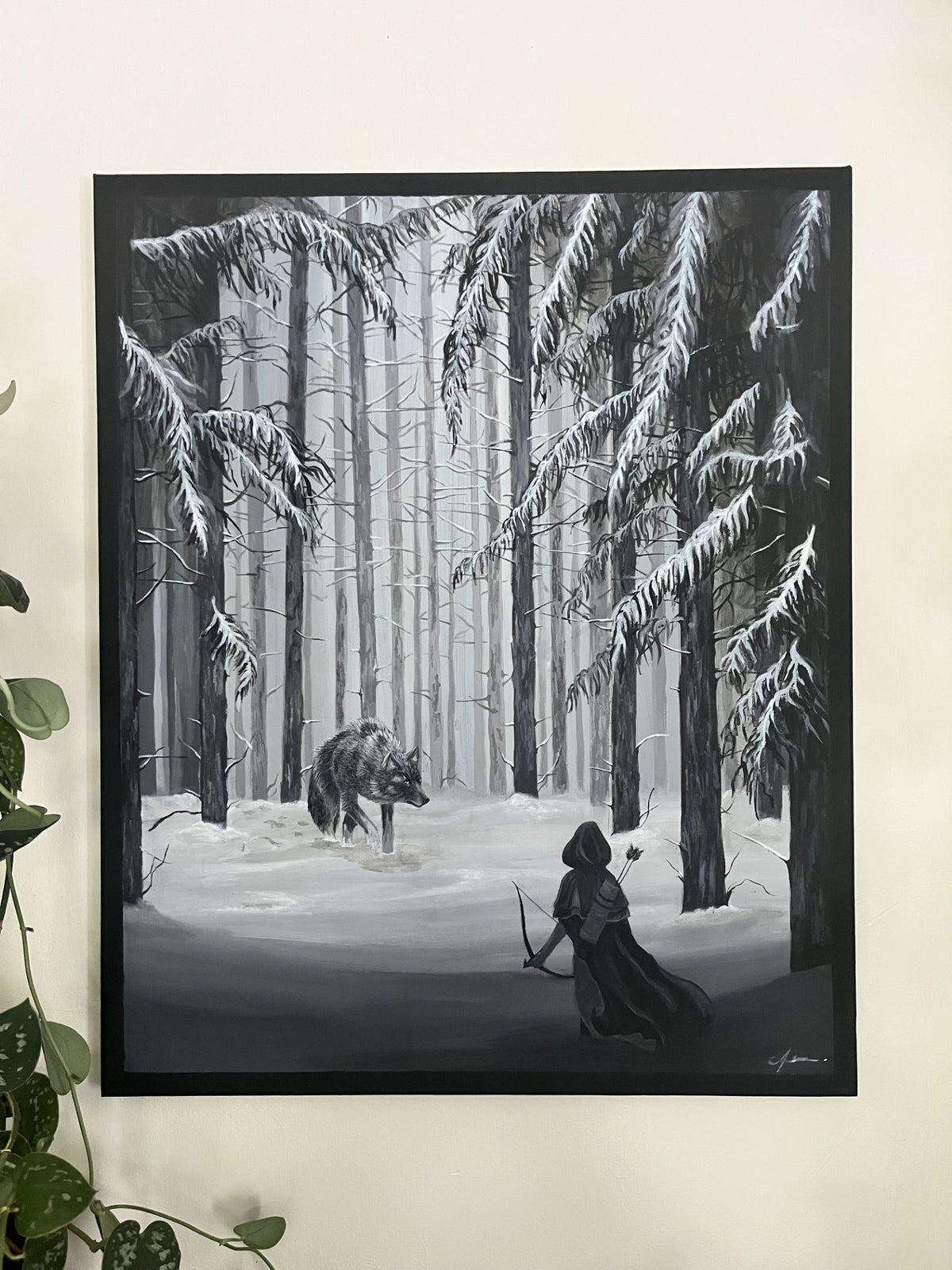 When the hunter becomes the prey - Original painting